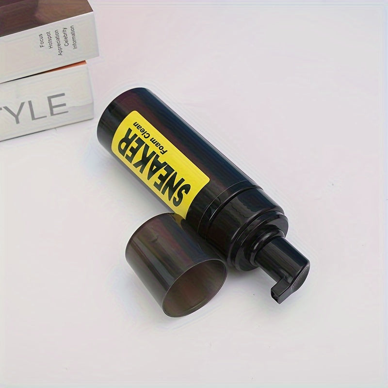 3-Piece Ultimate Sports Shoe Cleaning Kit - Effective Foam Cleaner Set for White Shoes, Removes Tough Stains, Dirt, and Grime, Gentle on Surfaces, Easy to Use, and Portable