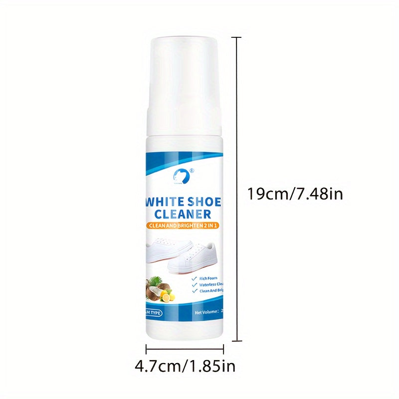 1pc 200ml/6.76oz Whiten Shoe Cleaner, Oxidizing Reduction Agent, Decontamination And Whitening Repair, Multi-functional Cleaner, Suitable for White Shoes