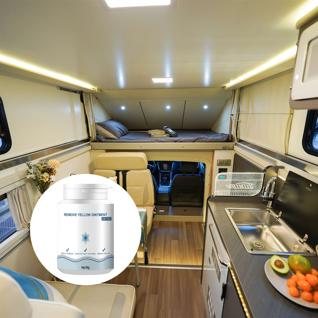 [Customer Favorite] No-Rinse Shoe Cleaner Gel - Removes Stains & Yellowing, Safe for Canvas, Sports & White Shoes, Portable & Easy to Use