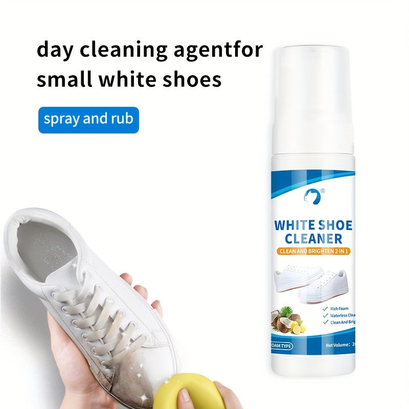 1pc 200ml/6.76oz Whiten Shoe Cleaner, Oxidizing Reduction Agent, Decontamination And Whitening Repair, Multi-functional Cleaner, Suitable for White Shoes
